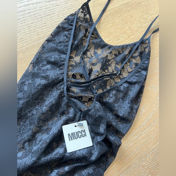 MUCCI Viola Lace Slip in Nera XS - Picture 5 of 6
